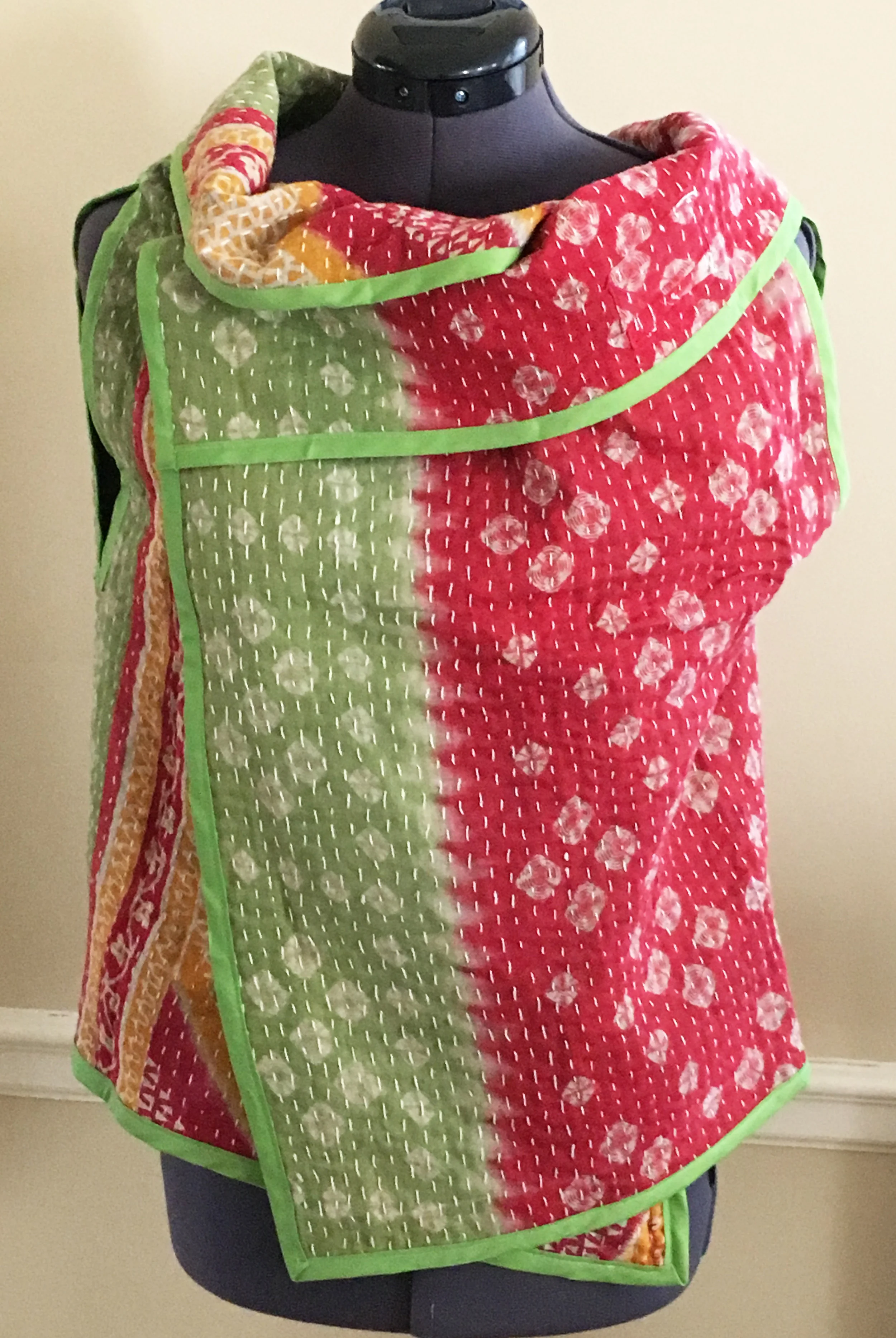 Cherry blossom kantha on model .jpg