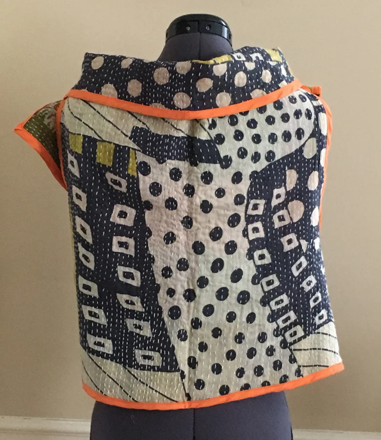 Orange Kantha on model back small.jpg