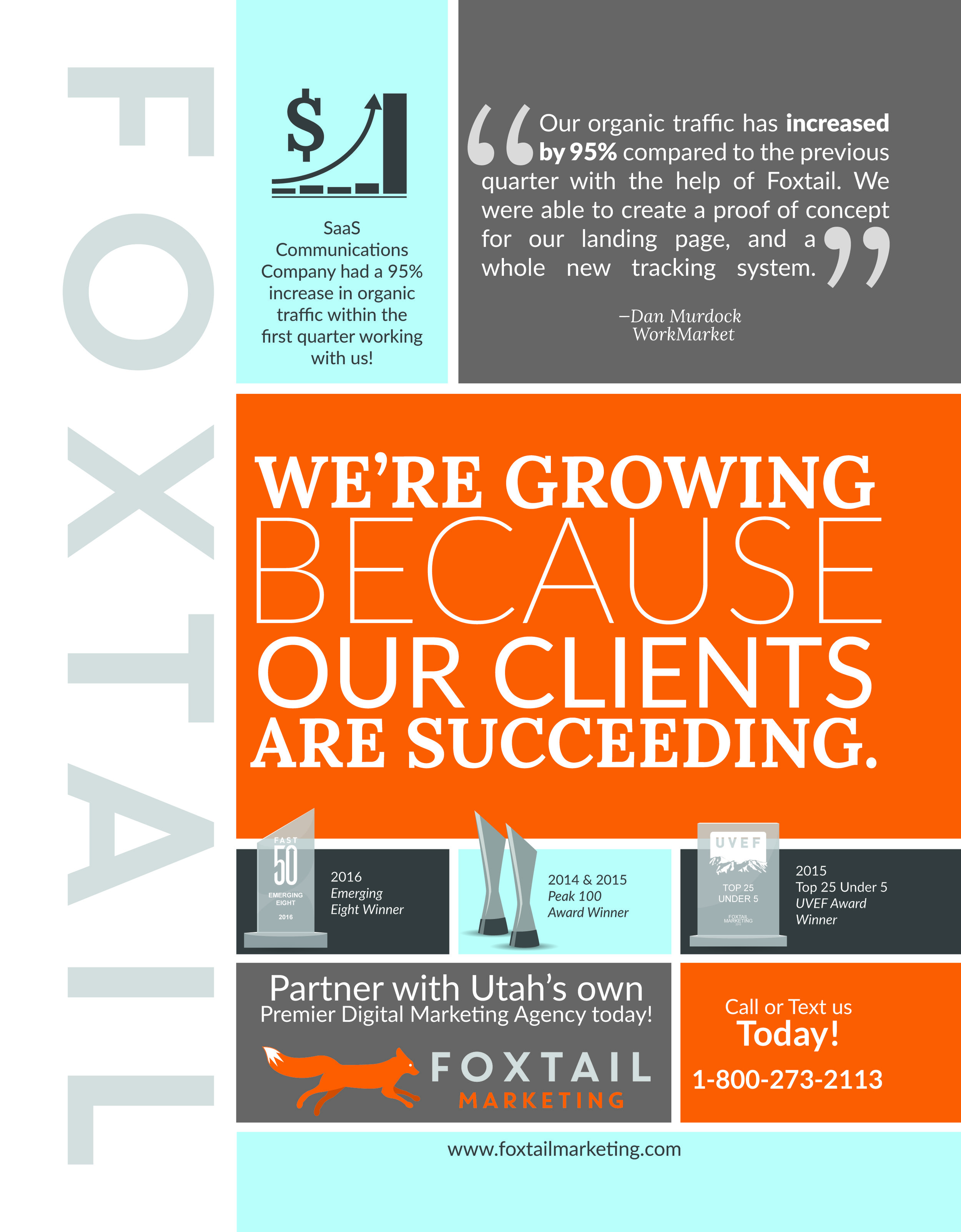 Utah Business Magazine Ad - Created by Sara Davis