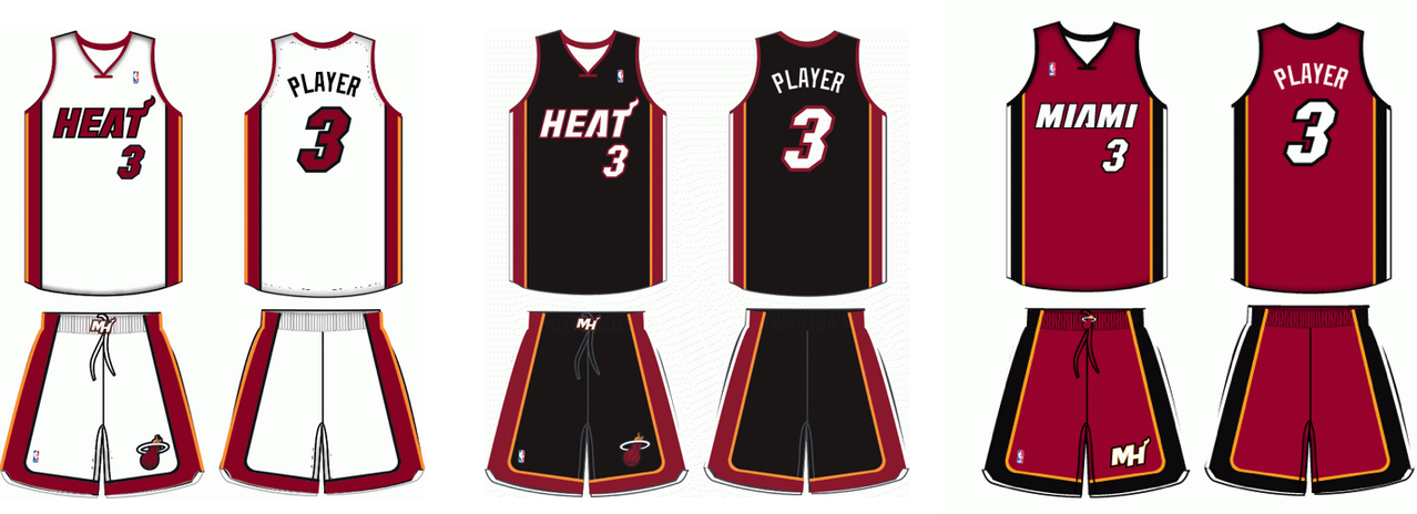 nba teams with black and red jerseys