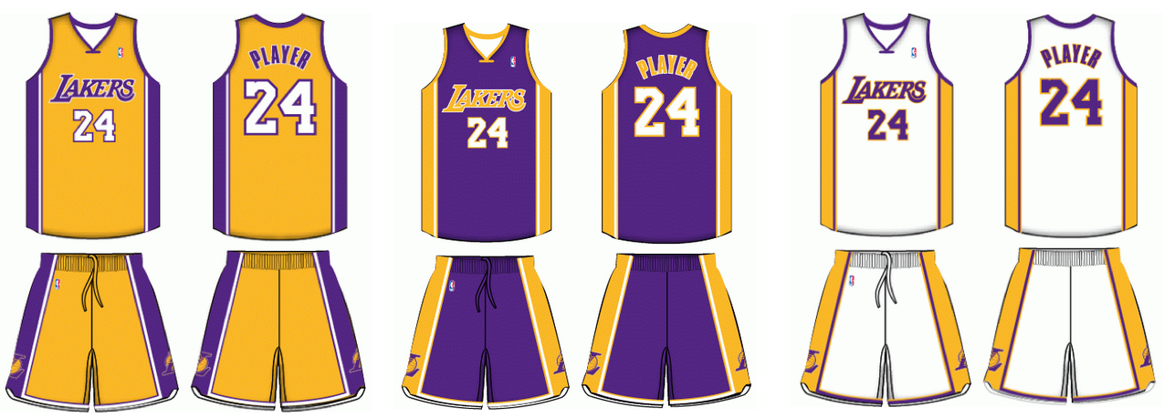 lakers jersey up and down