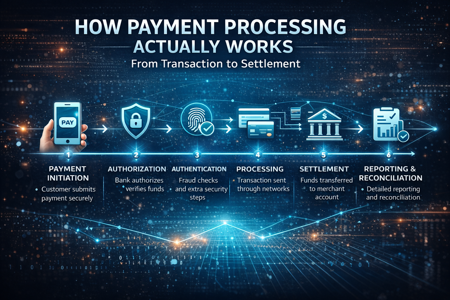 How Payment Processing Actually Works (From Transaction to Settlement)