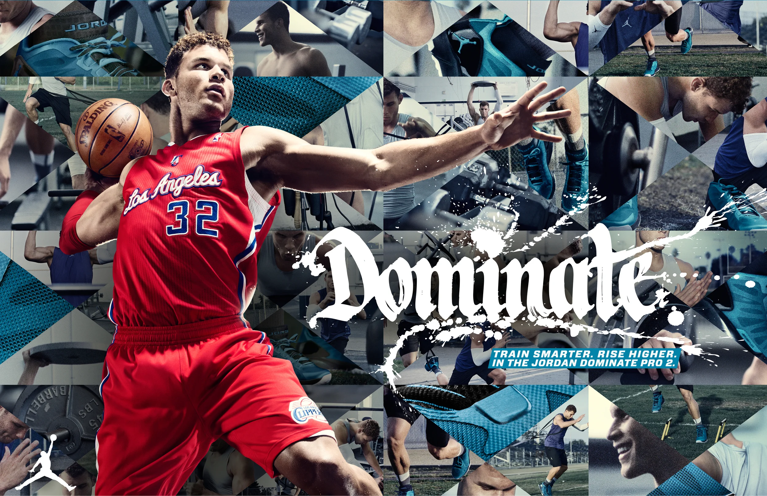 JORDAN DOMINATE PRO 2 - Sneaker ad featuring Blake Griffin, showing all the effort and training that goes into making an elite athlete.