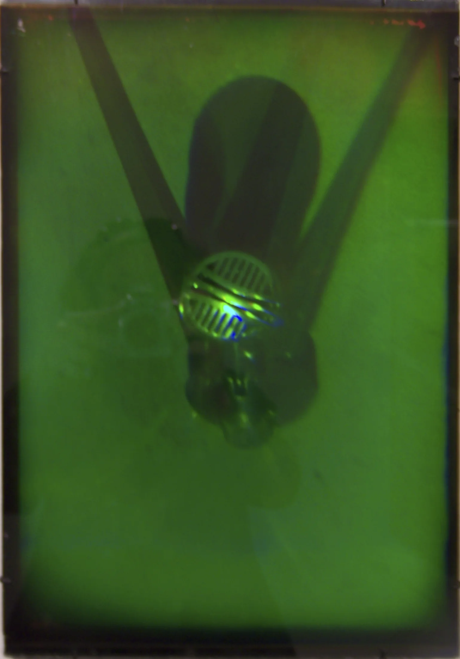 Microphone (1989) reflection hologram