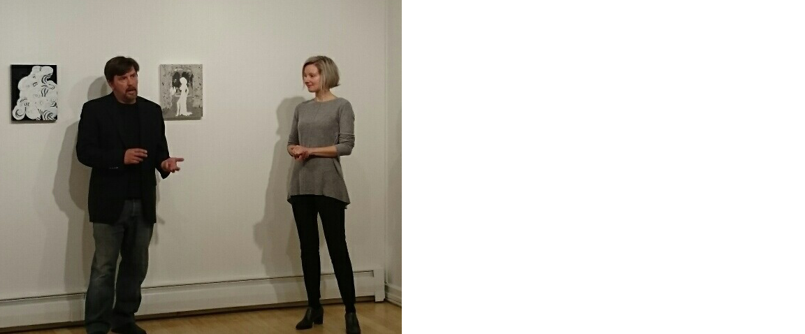 Art critic Daniel Kany and Veronica Cross