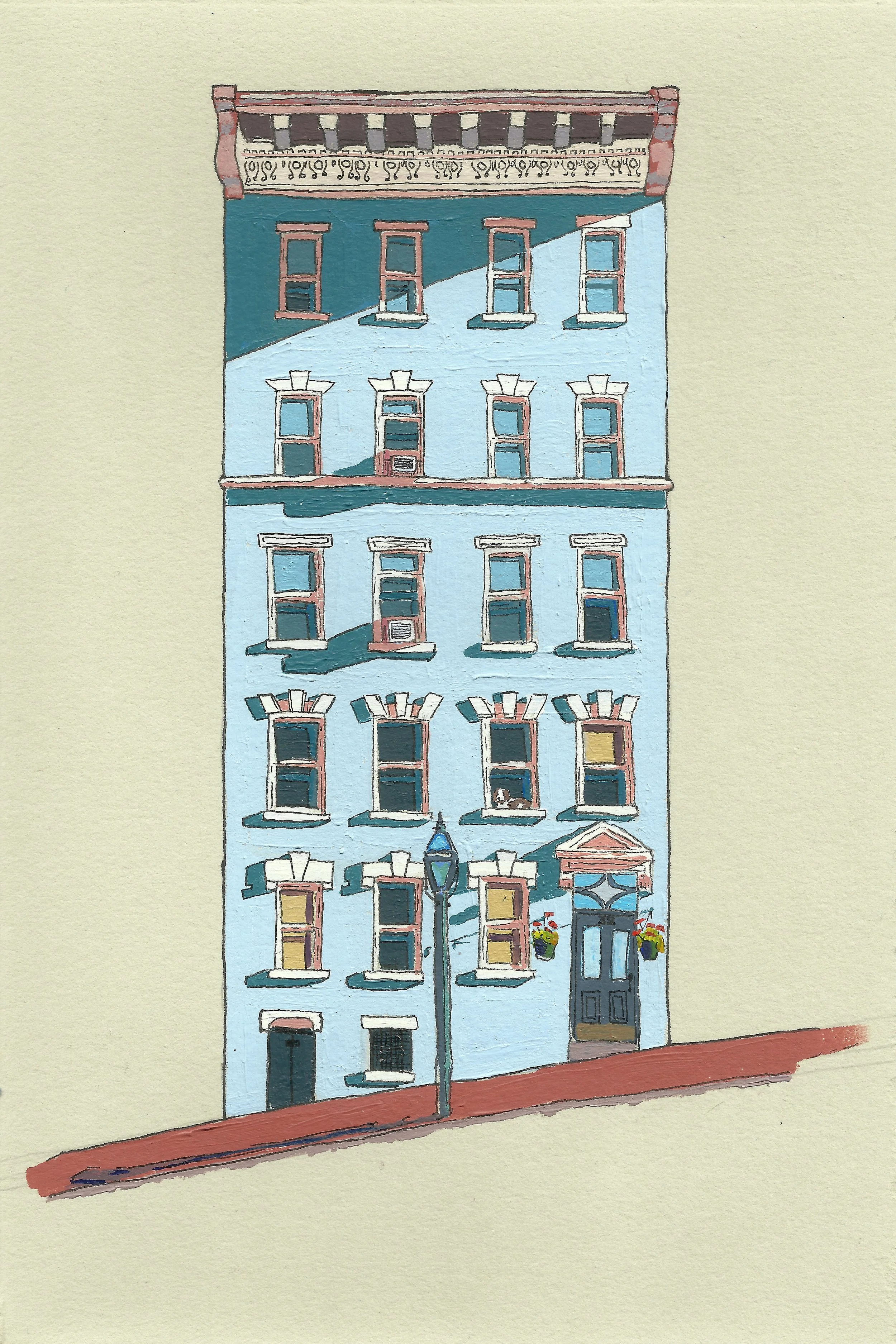 There's a doggie in the window. 