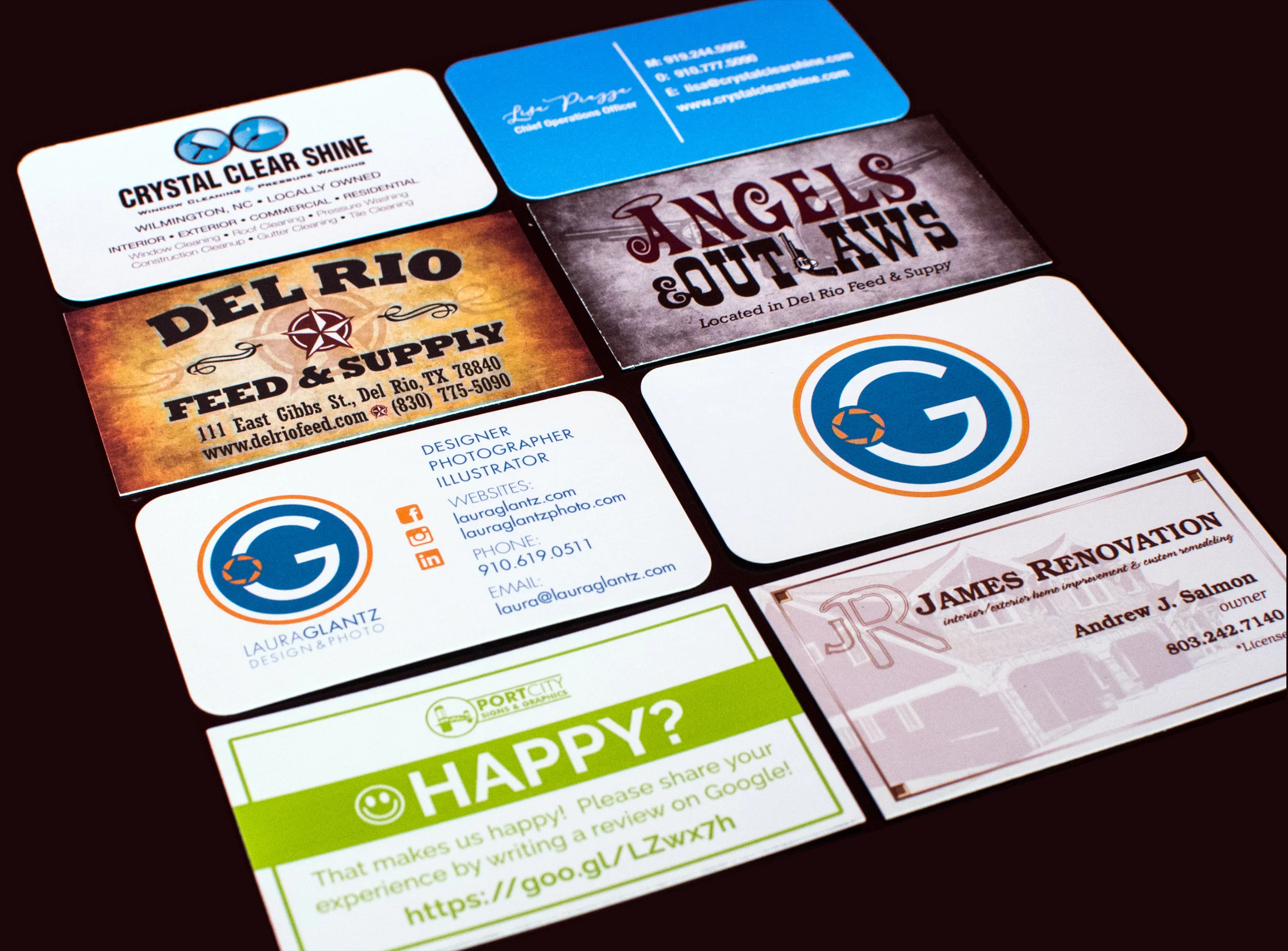 Business and Review Cards