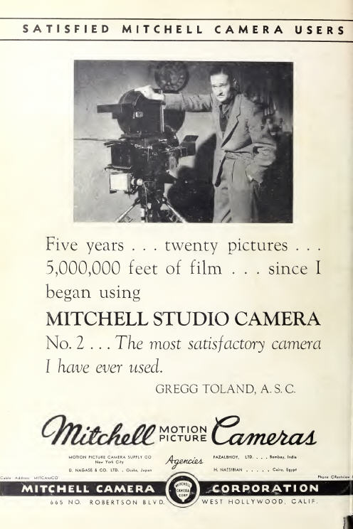 Mitchell Camera, circa 1936