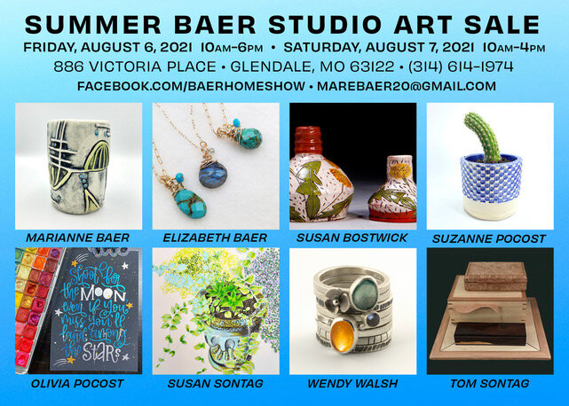 Summer Baer Studio Art Show and Sale. 
