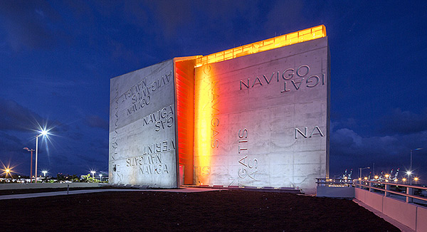 Port of Miami Tunnel & Spantek Expanded Metal. The expanded metal cladding, combined with illumination, offers an entirely different feel to the structure at night.