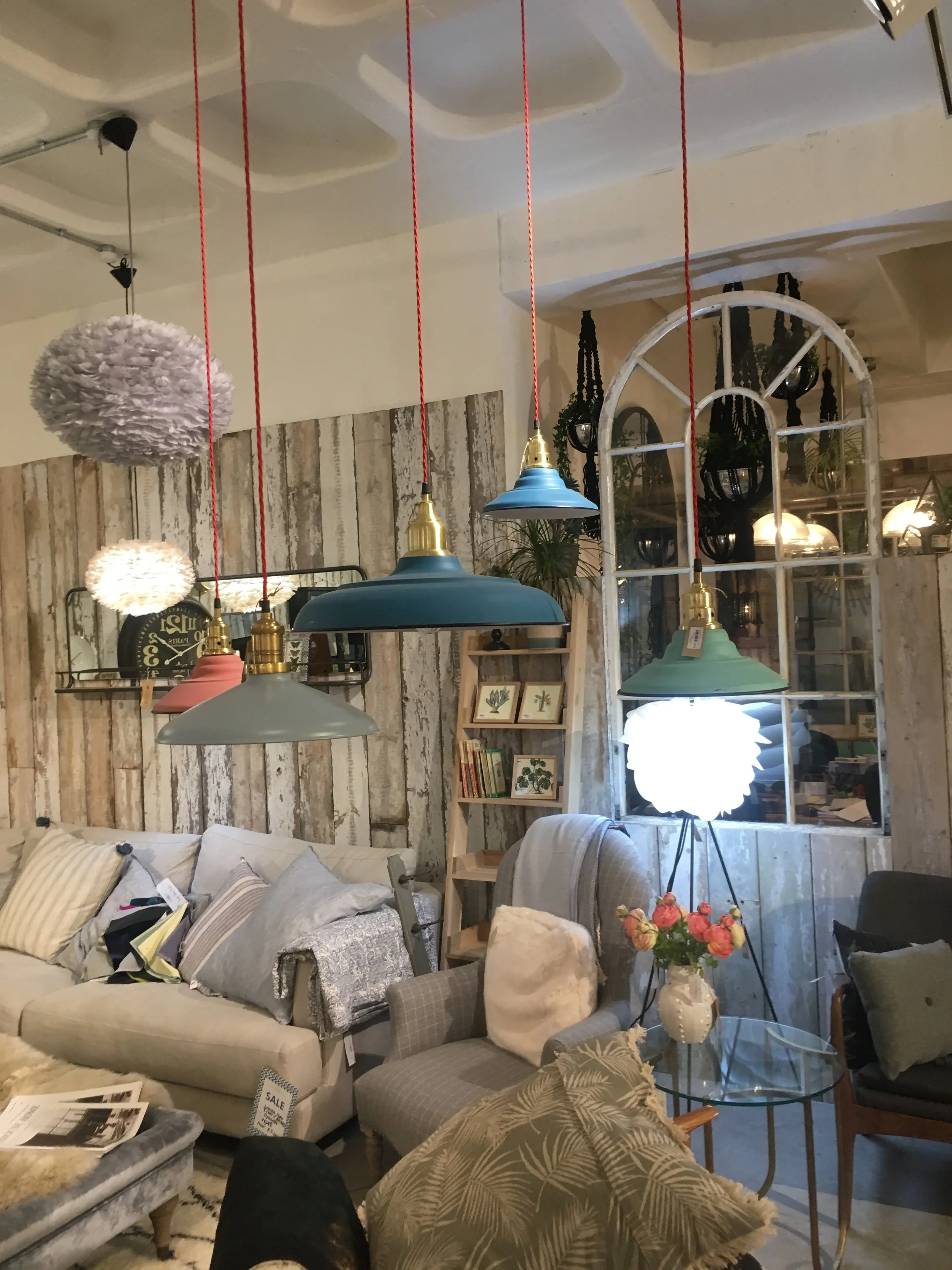 The lights in the London store....