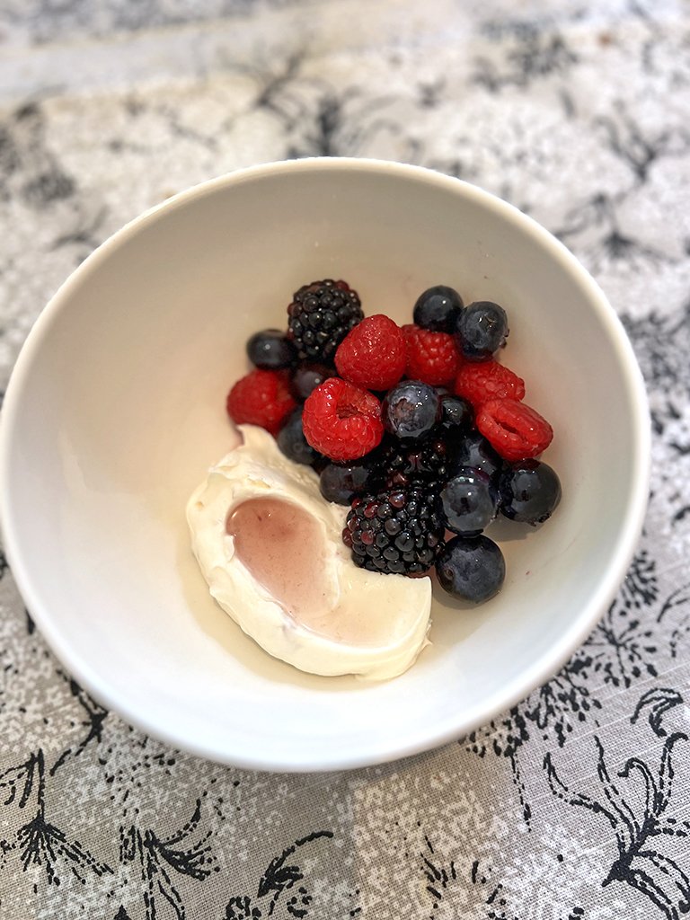 Magnolia Cream and Berries