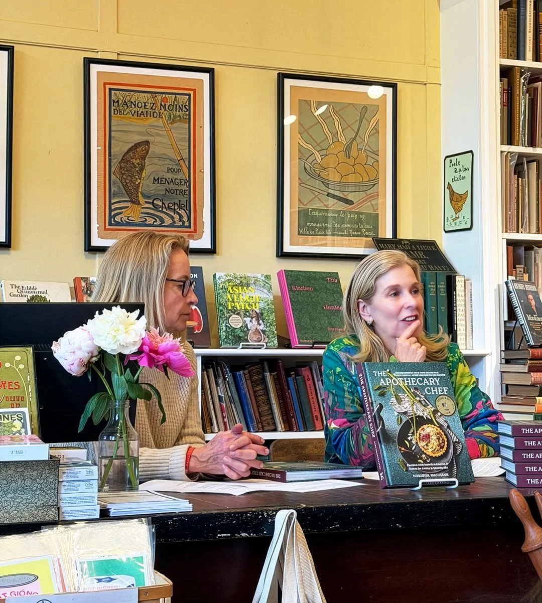 Emily Luchetti and Natasha in conversation about "The Apothecary Chef" at Omnivore.