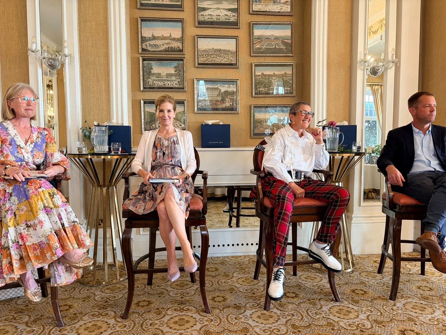Catherine Moore, Natasha, Catherine Best and Luke Wheadon in conversation about living and eating well.