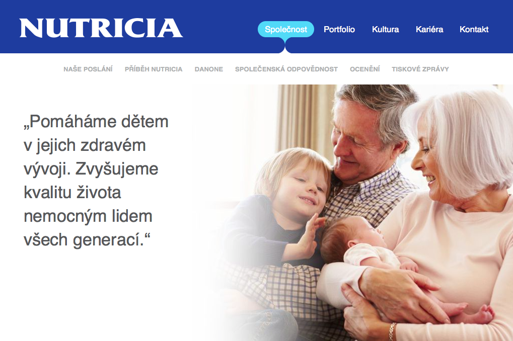 Nutricia.cz redesign