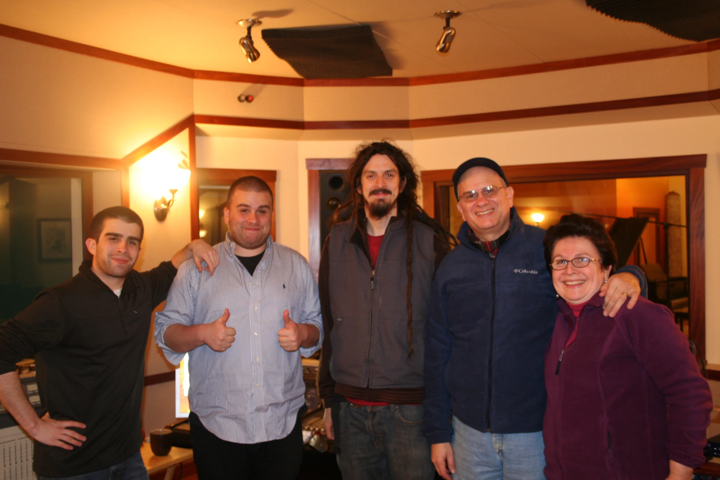  My awesome family -- (L-R): James, John, Northfire engineer, me and wife Carol. 