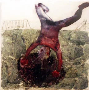 but I jumped down a hole and got away...