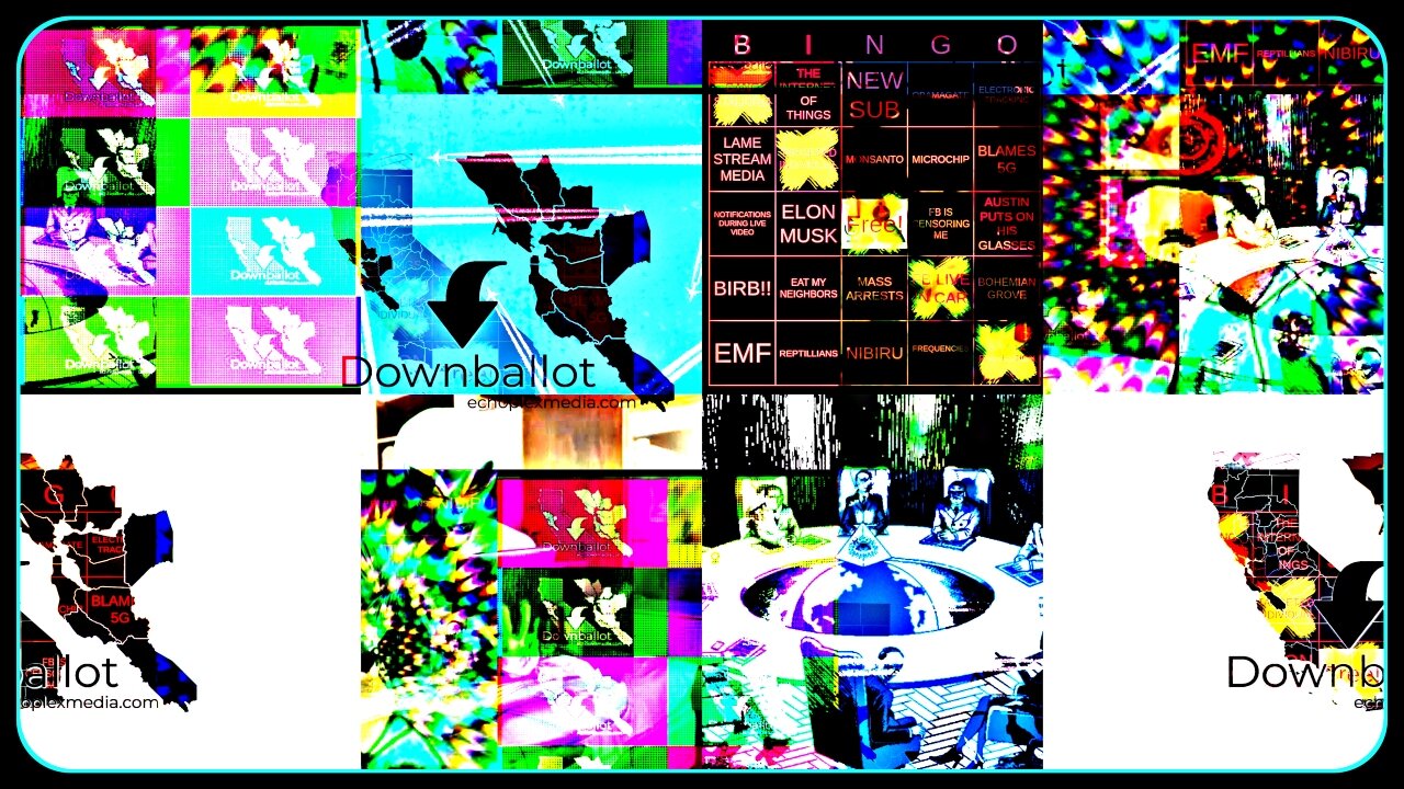 Downballot & Conspiracy Bingo - Fridays 8pm pacific