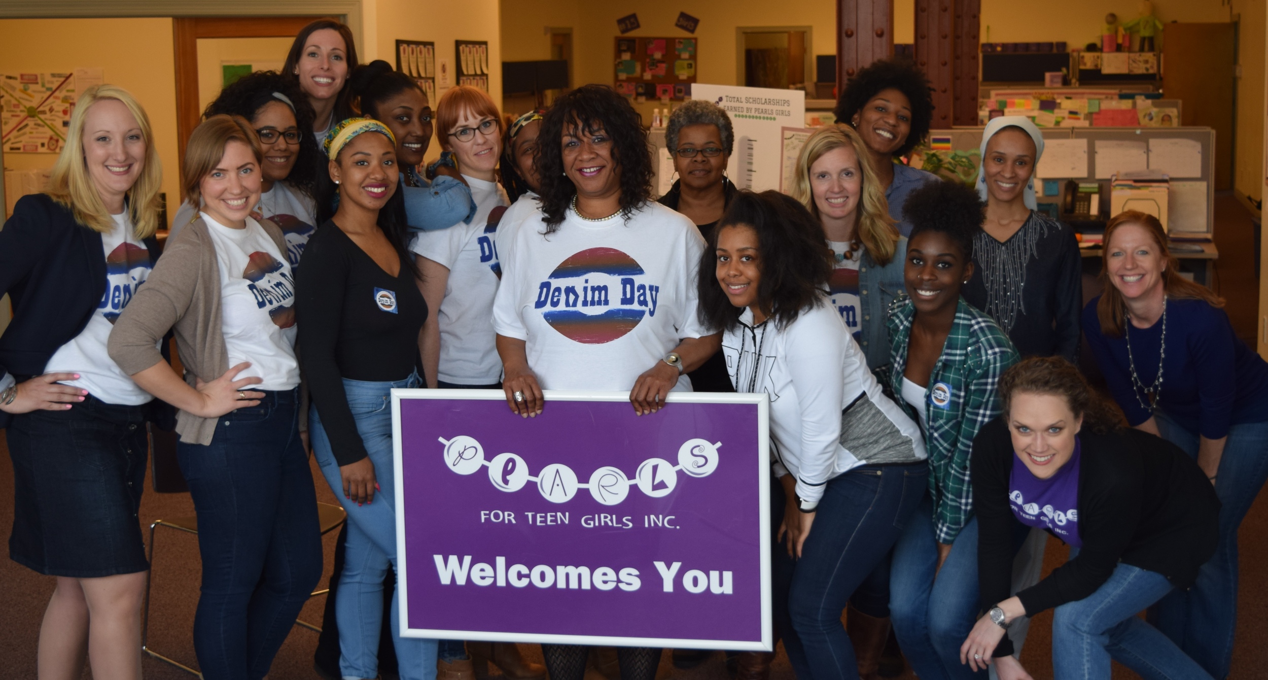The PEARLS team proudly advocates for Denim Day and the health and safety of girls along with dozens of organizations around Milwaukee.