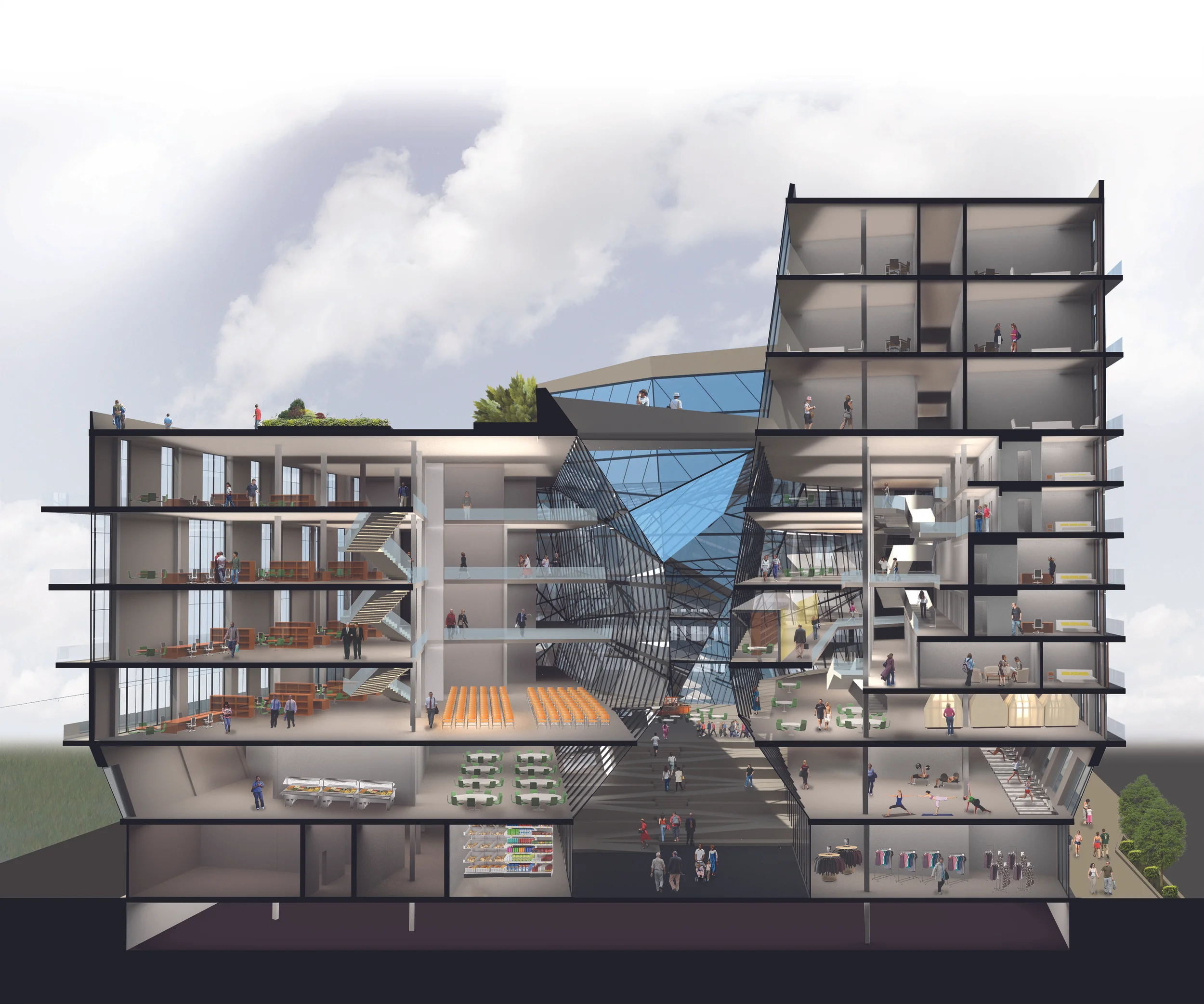 Section Through WeJuKe Campus