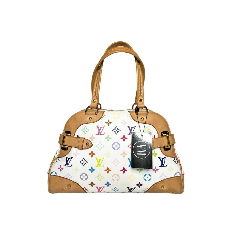 Louis Vuitton Claudia White Multicolor Monogram Bag