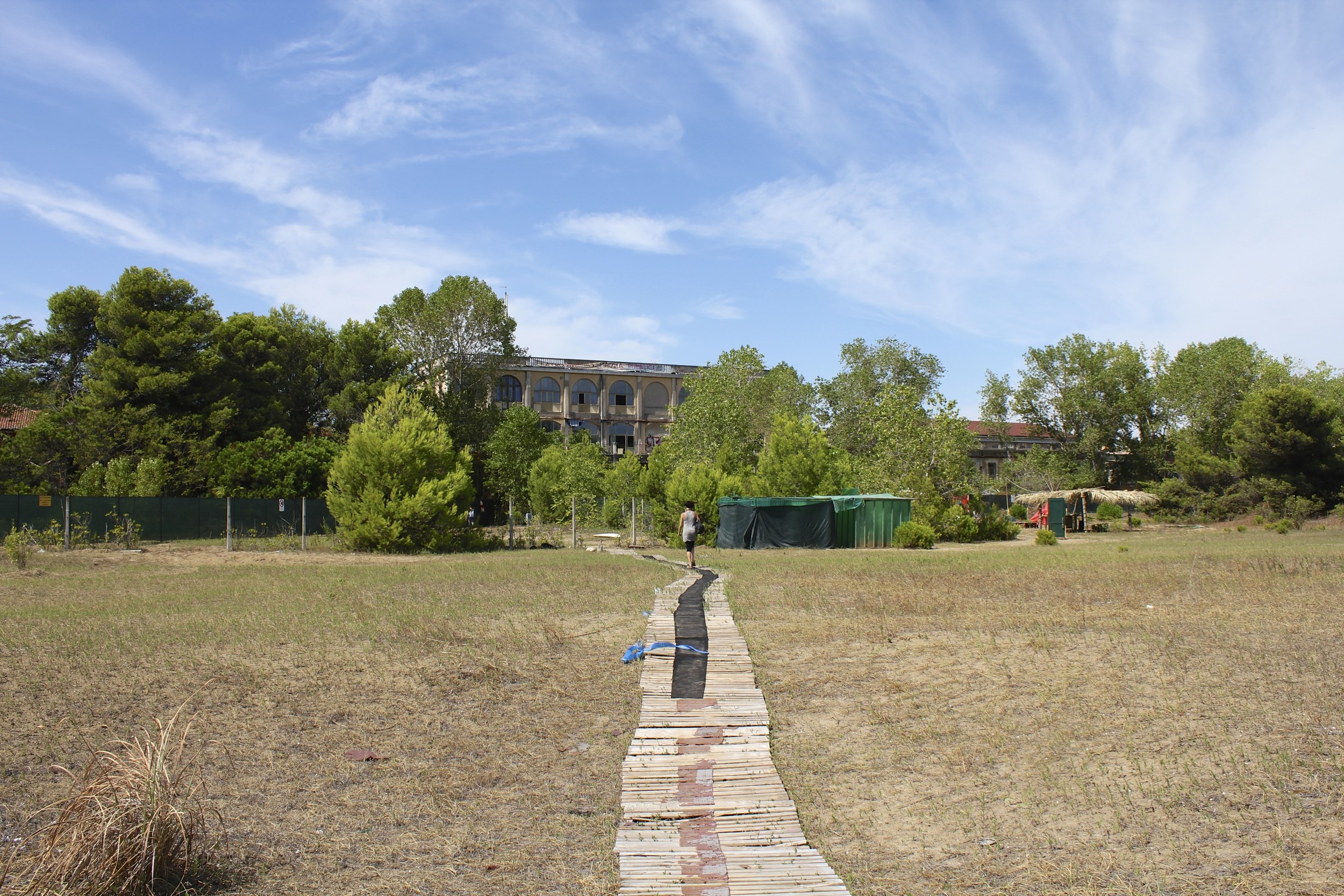 Beachfront access from Ospedale Al Mare is one of the last stretches of public beach in Lido