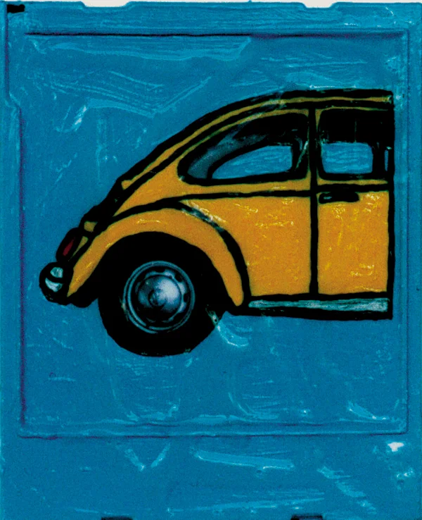 RED AND BLUE SKY SERIES (YELLOW BUG)