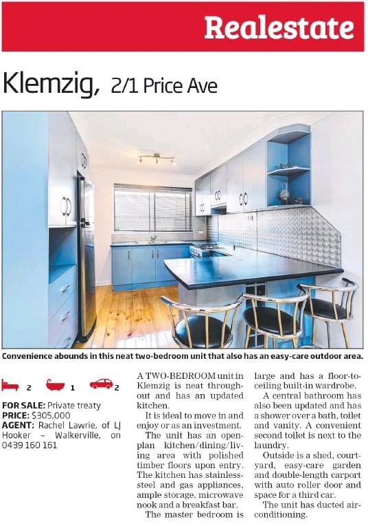 KLEMZIG 2/1 Price Avenue