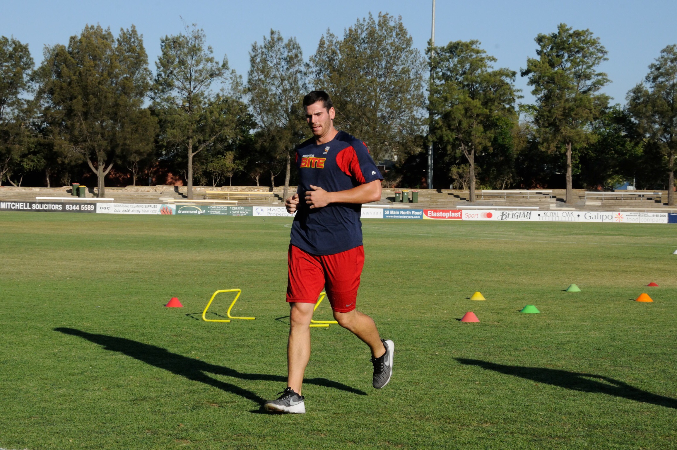 Adelaide Bites Marquee Player, Kyle Petty, gave it his all, coming a close second to the Bite's Strength and Condition coach Darren Fidge in the Fitness Challenge set by Olympic and World Champion Pole Vaulter Dmitri Markov