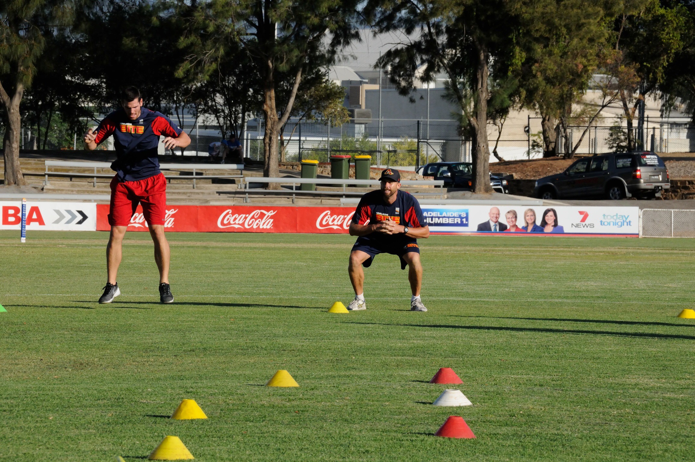 A close finish with the two Adelaide Bite reps in the fitness challenge coming out on top. Darren Fidge the eventual winner over Kyle Petty. 