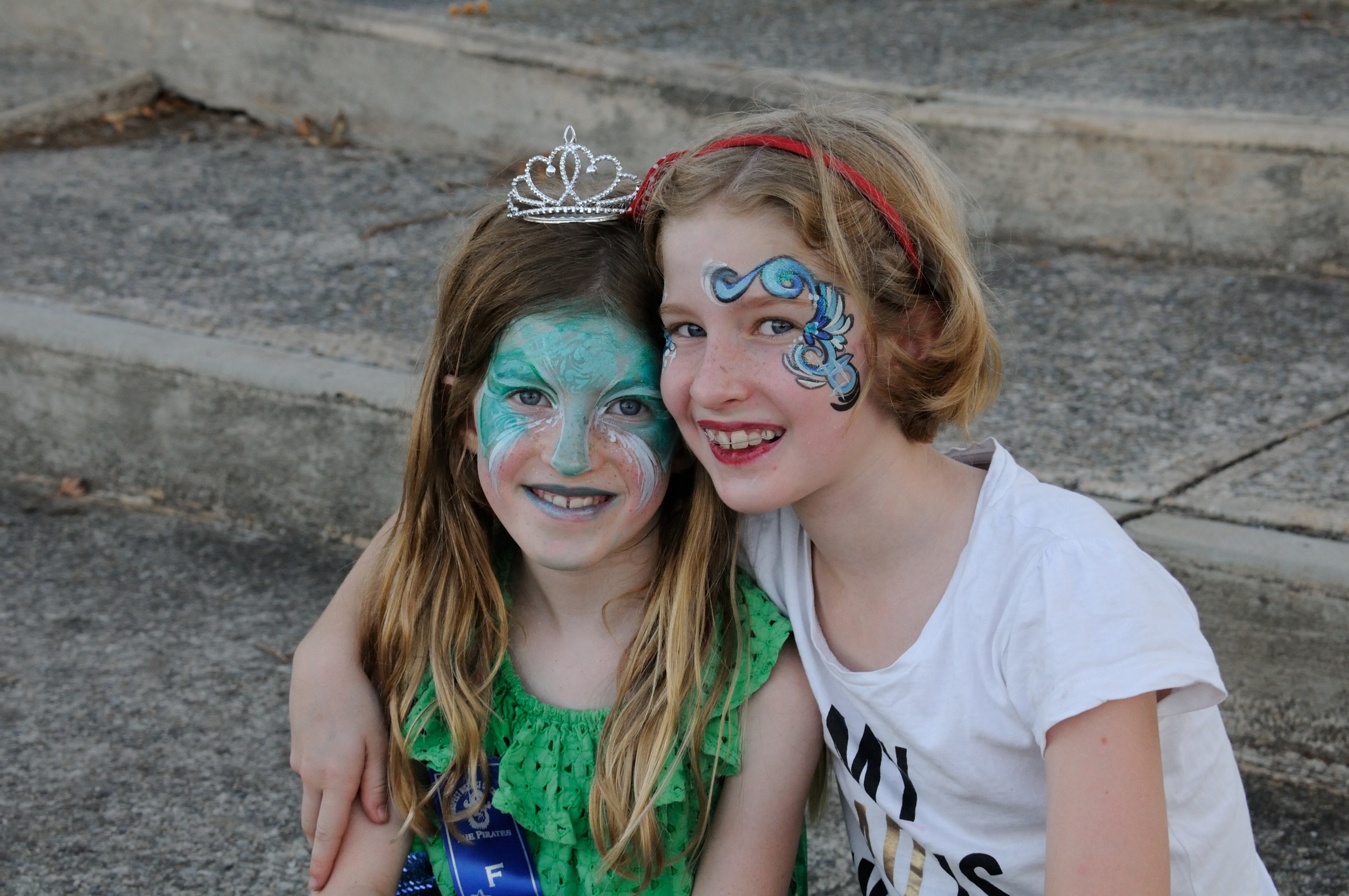 Some of our best dressed winners also taking advantage of the free face painting