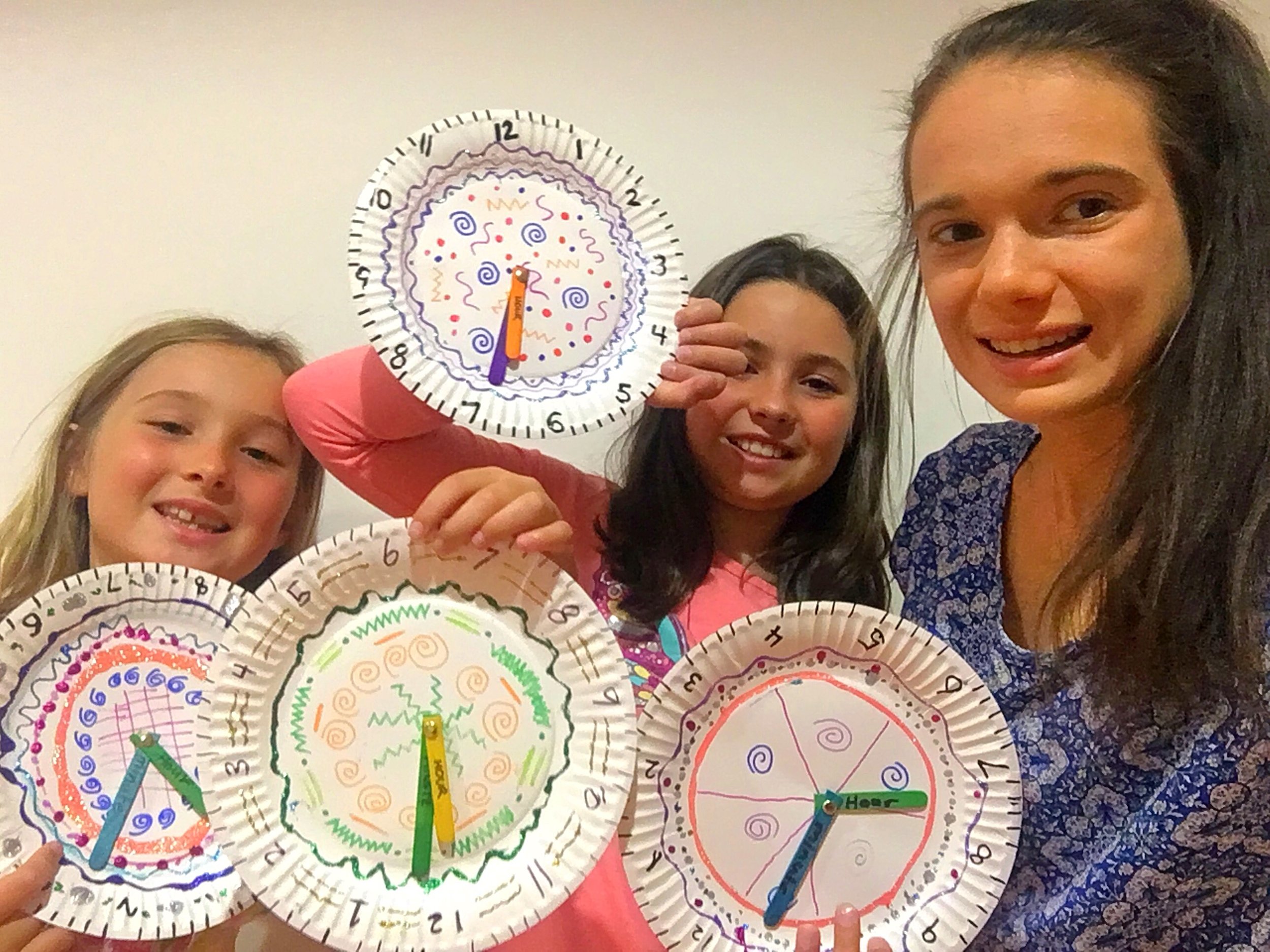 Taylor, Kashalia and Melissa with just a little of their morning work.