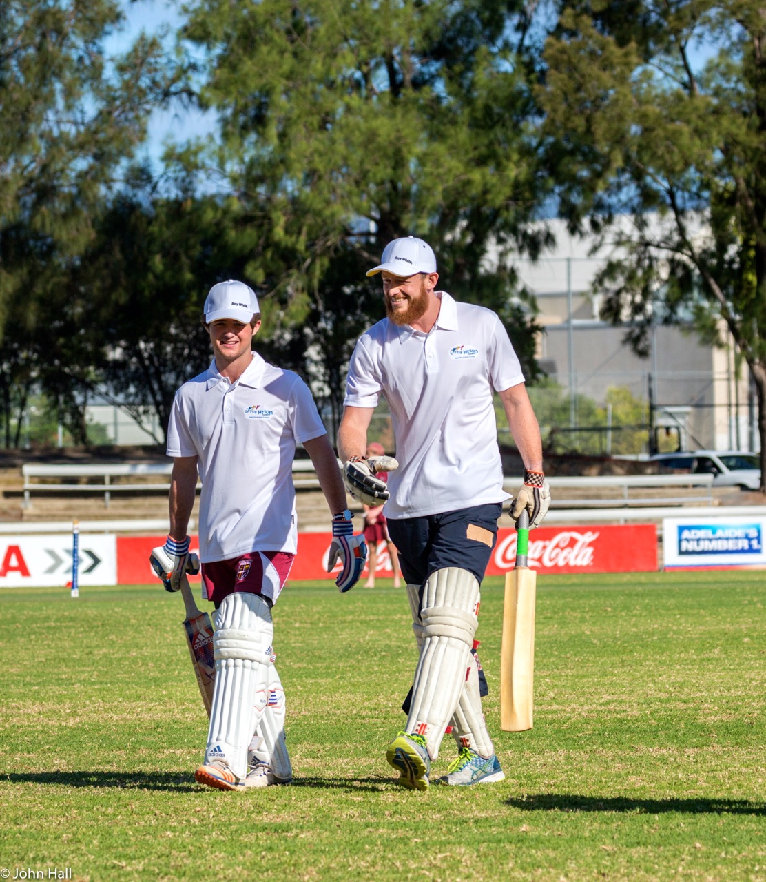 Up and coming cricket superstar Harvey Brennan and NAFC ruckman James Craig got right into the spirit of things and provided the crowd with some super shots.