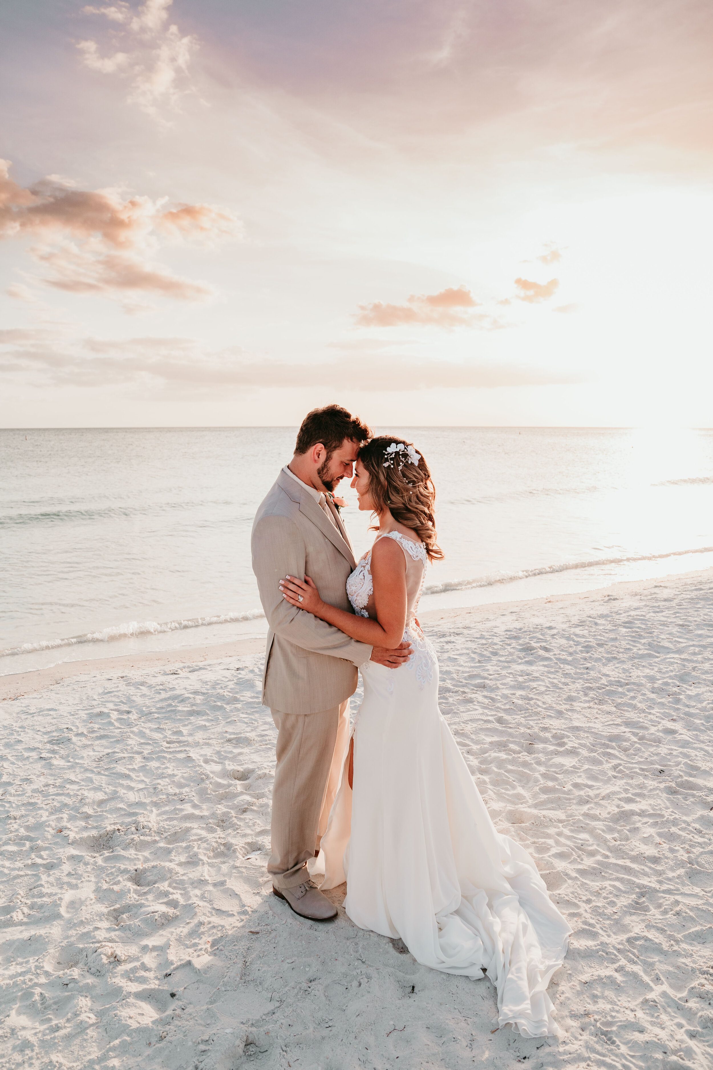 Florida Beach Wedding Photographer: Talan and Dan's Beach Wedding at Tradewinds Island Resorts