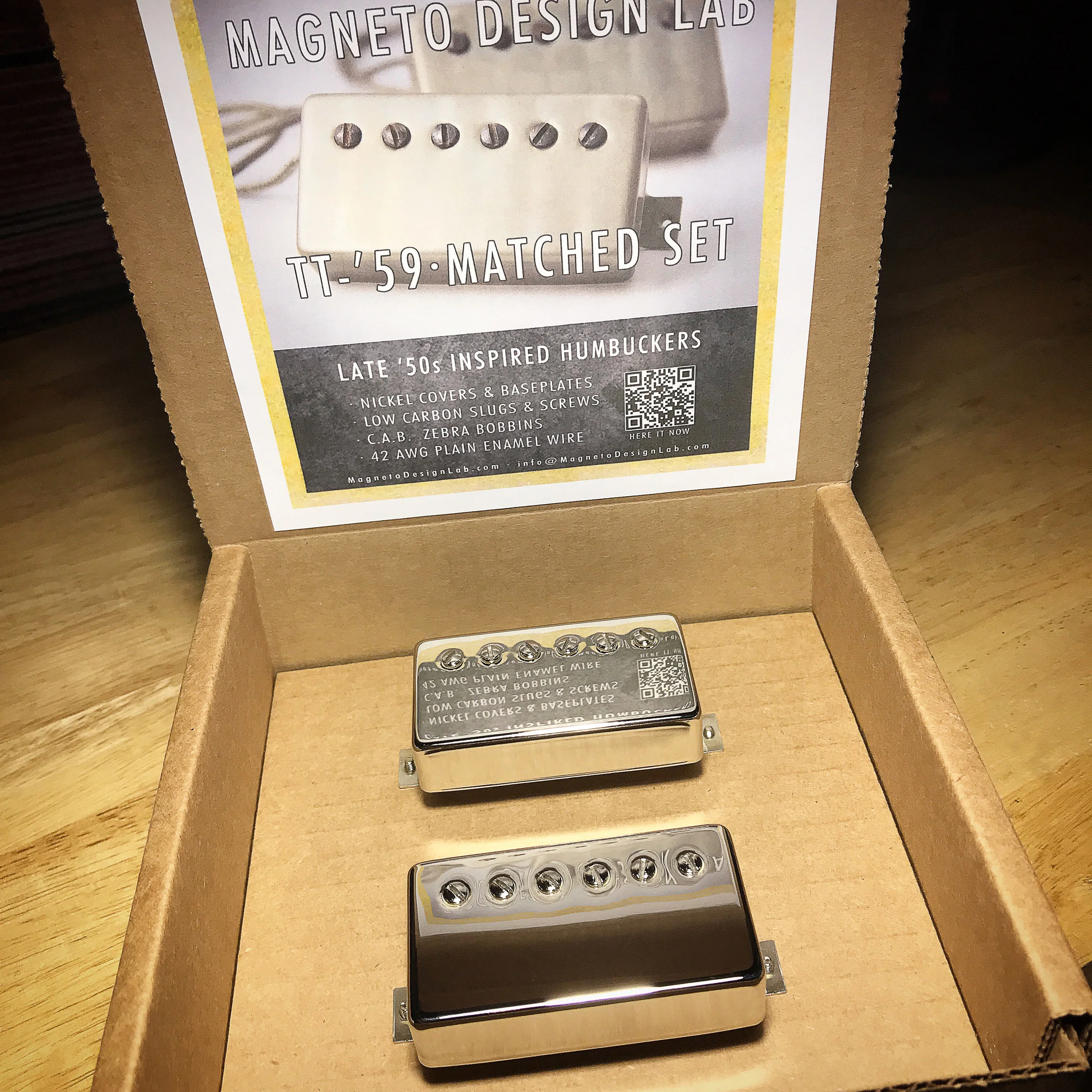 TT-'59 Humbucker · Nickel Traditional · From MagnetoDesignLab.com