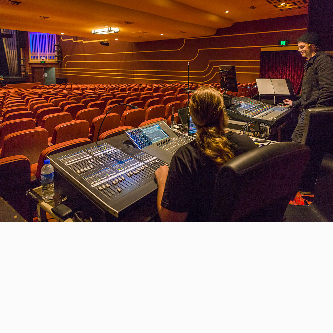 Sound students at work in The Regal Theatre photo Stephen Heath.jpg