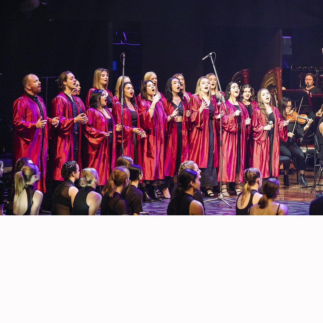 WAAPA Gospel Choir perform in CELEBRATE at ECU 30th gala at Perth Concert Hall Photo by Stephen Heath.jpg