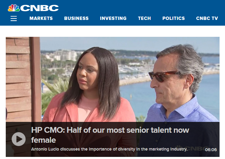 Guest on CNBC during Cannes Lions