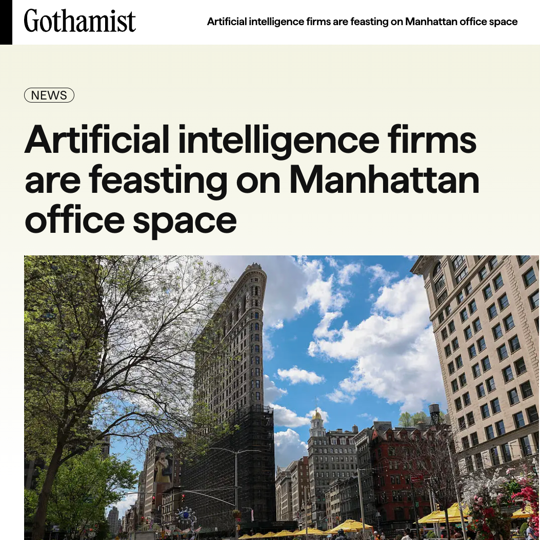 Quoted in Gothamist/WNYC