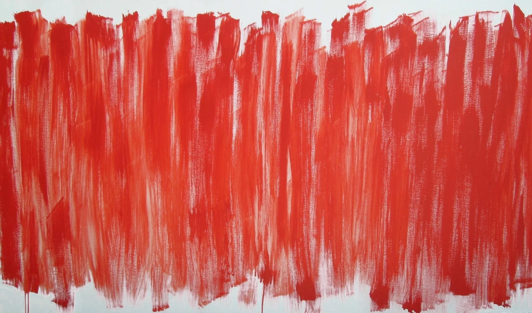 Reds , 72x30, acrylic on stretched canvas, gold painted edges, $800. 