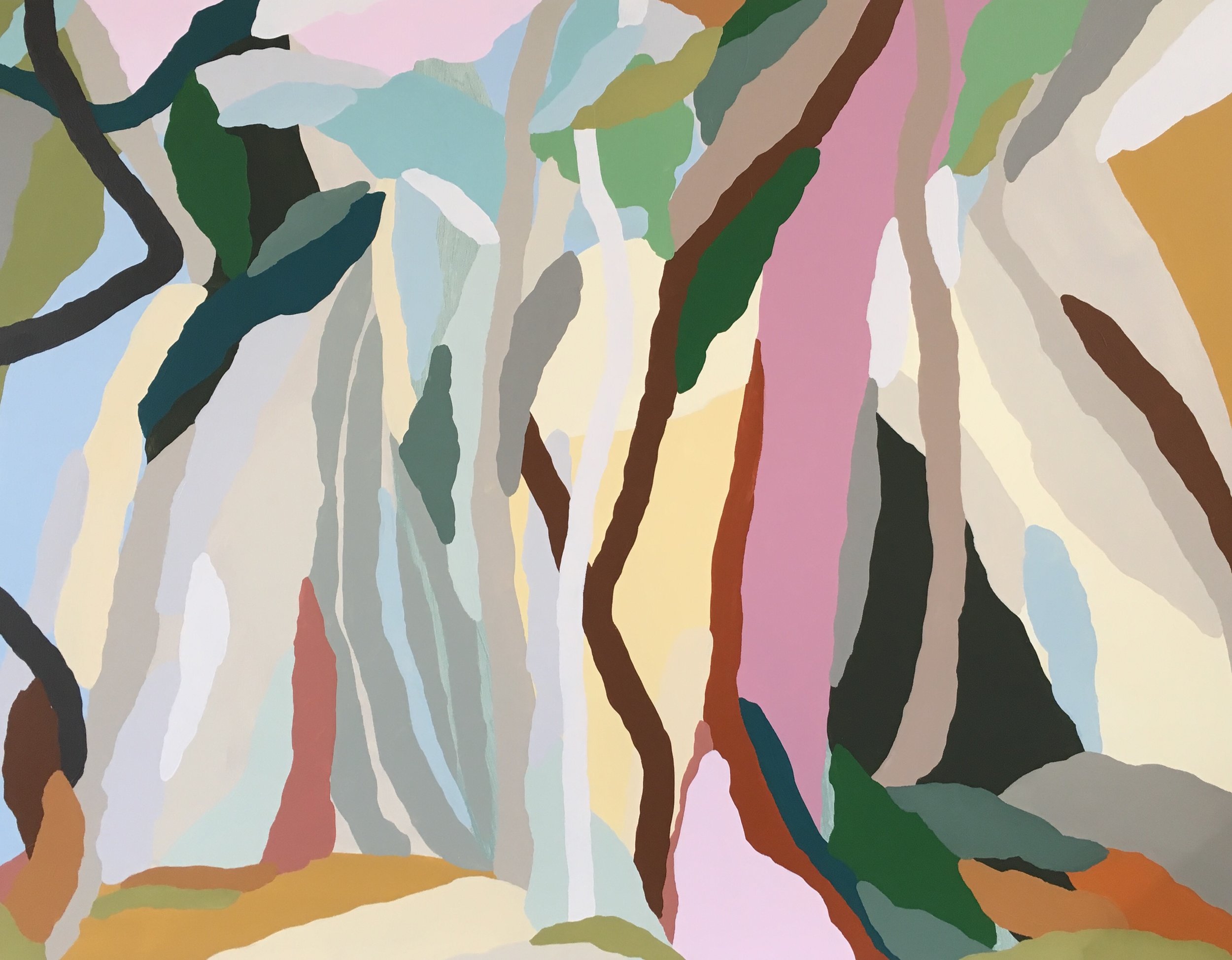 Juc to Surf Beach, Acrylic on canvas, 2019