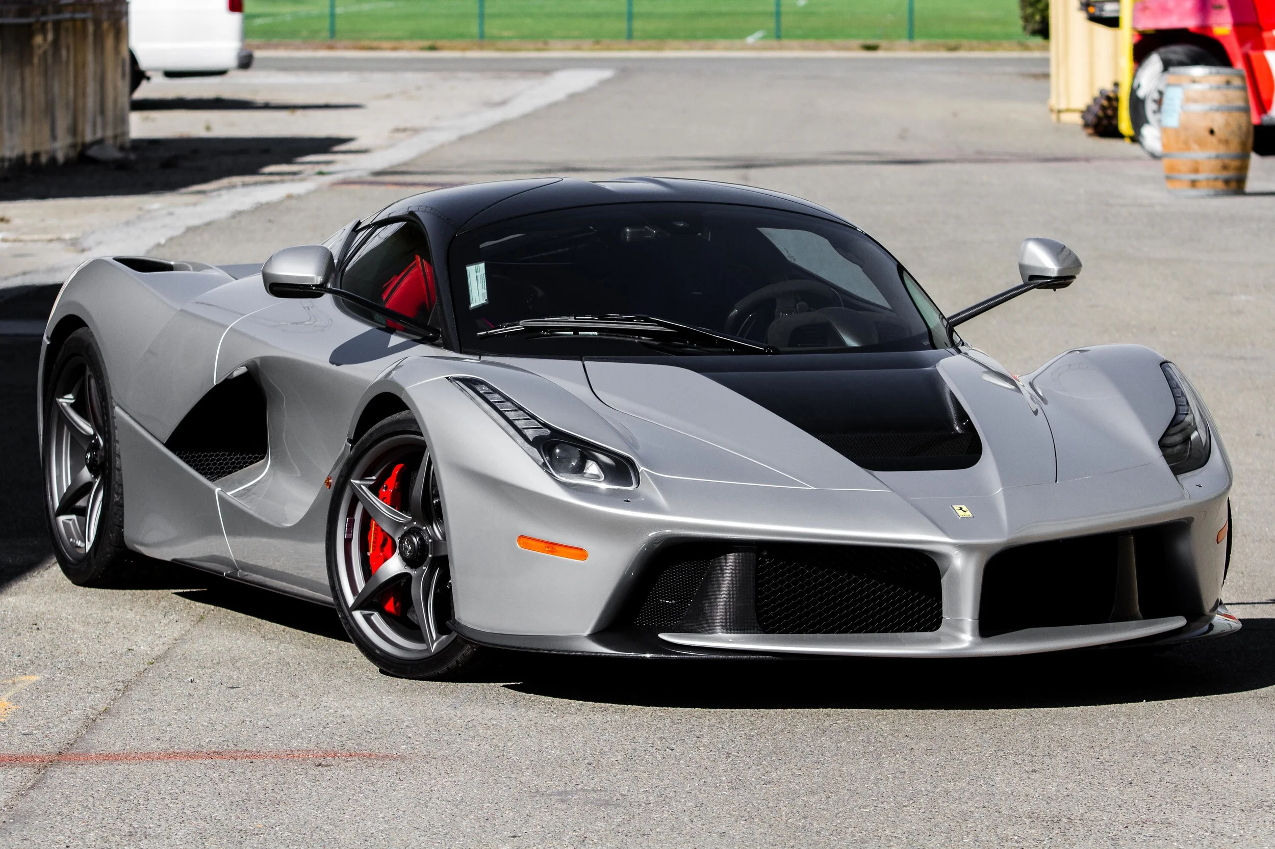La Ferrari after the show, during the photoshoot.