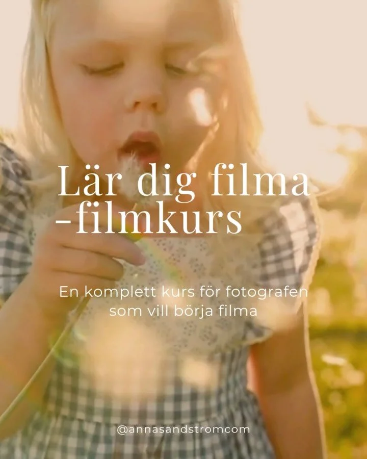FILMA NU I V&Aring;R OCH SOMMAR 🌱
.
Denna film filmades en vacker v&aring;rdag i maj. Nu kan du komma ig&aring;ng direkt och anv&auml;nda din systemkamera som du redan har. &Auml;ven dagens mobiler &auml;r grymma videokameror som jag anv&auml;nder j
