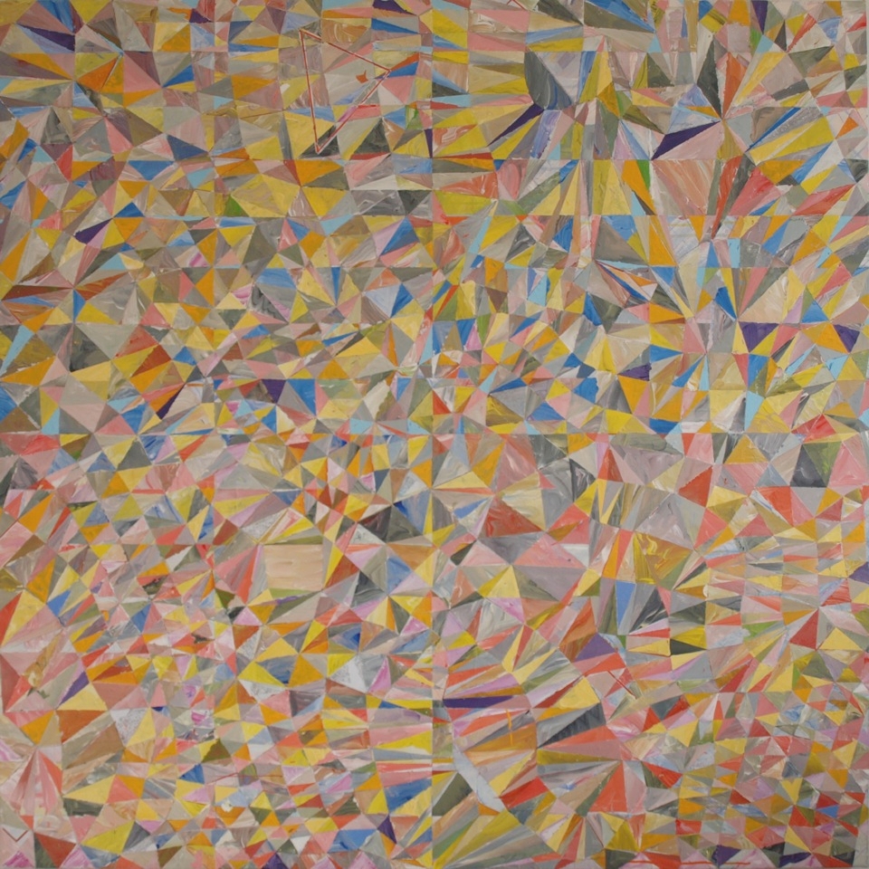 acrylic on canvas 150 x 150 cm