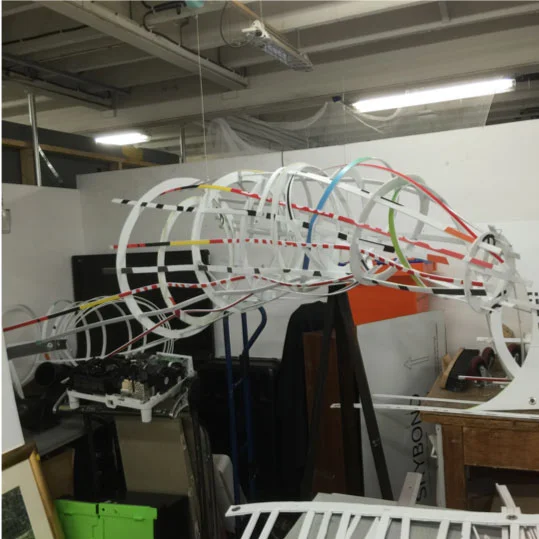 PROCESS IMAGE:THE FORM TAKES SHAPE IN THE STUDIO