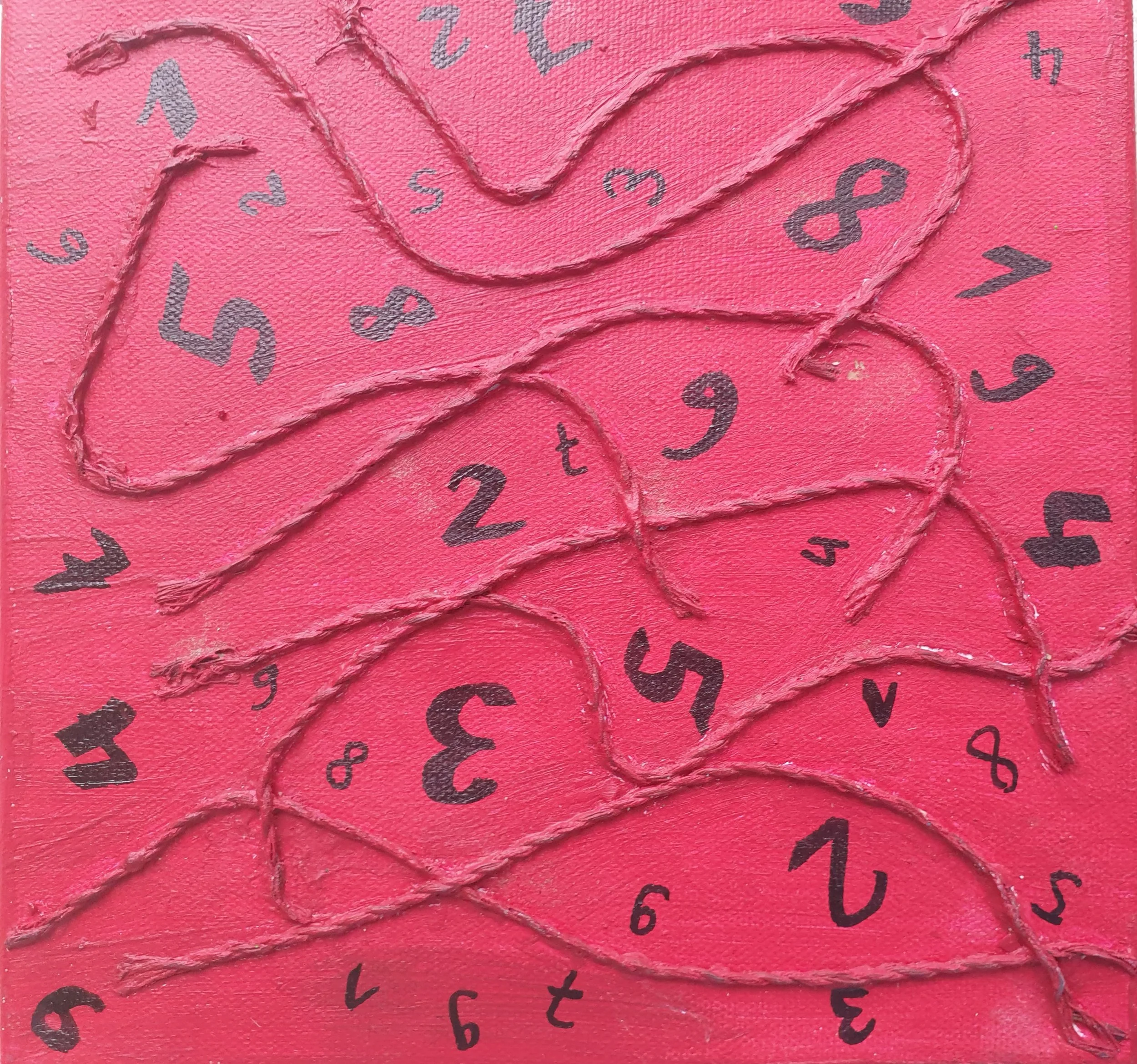 Numerologie und Zahlen auf Leinwand gestalten
