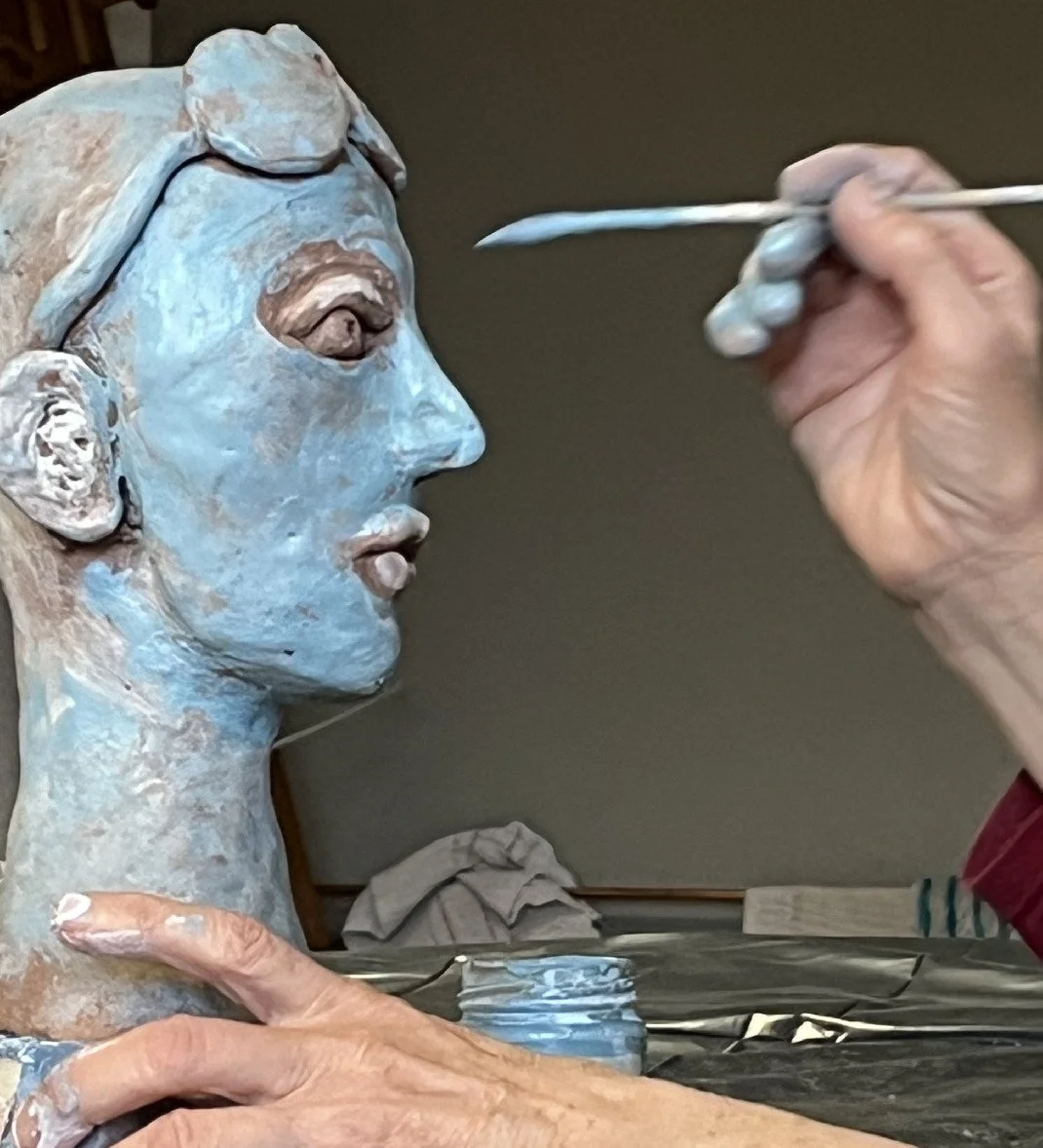 Charakterköpfchen aus Ton