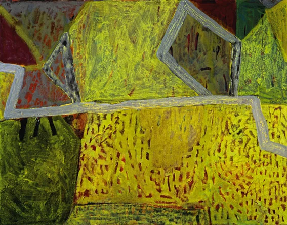 Layers IV. 2003. Acrylic on canvas. 55 x 70 cm