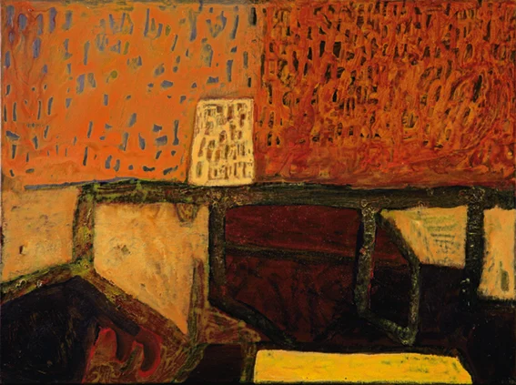 Layers I. 2003. Acrylic on canvas. 59.5 x 80.5 cm
