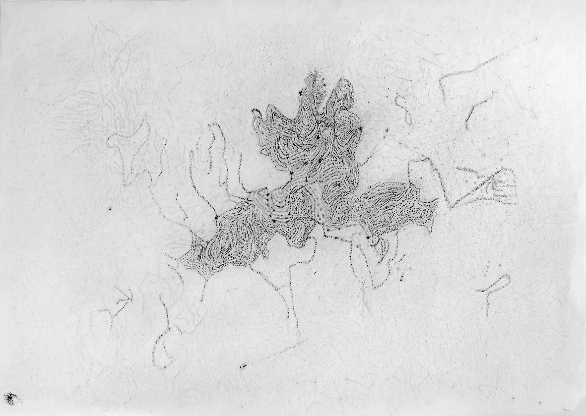 Untitled. 2025. Graphite, pastel on coated paper